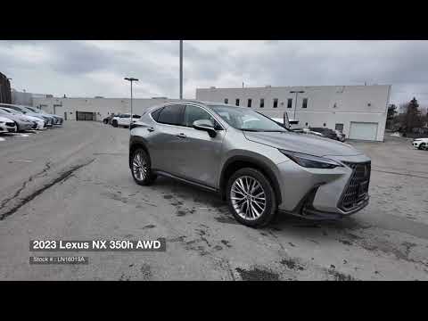 2023 Lexus NX 350h AWD in Silver for sale at Ken Shaw Toyota in Toronto, ON