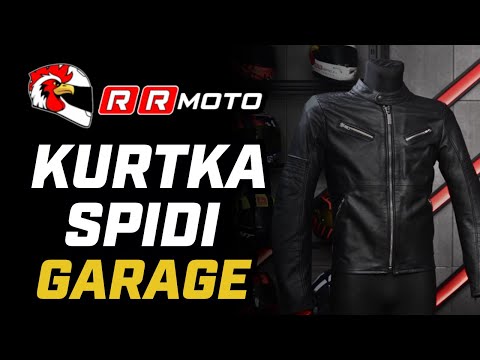 SPIDI GARAGE - kurtka motocyklowa z woskowanej skóry bydlęcej