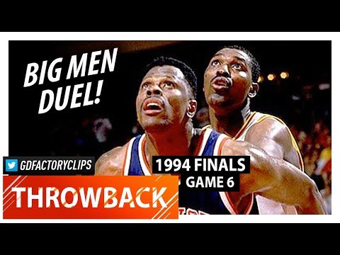 Hakeem Olajuwon vs Patrick Ewing GAME 6 Duel Highlights (1994 Finals) Rockets vs Knicks - CRAZY!