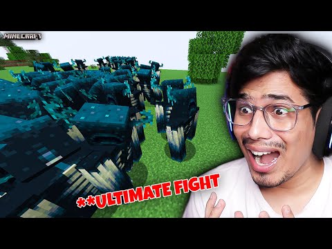 All Youtubers VS Warden In Minecraft 😱
