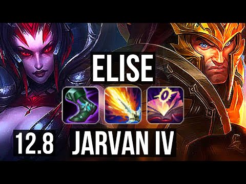 ELISE vs J4 (JNG) | 13/1/9, 800+ games, Godlike | EUW Diamond | 12.8