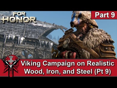 For Honor Viking Campaign Walkthrough on Realistic Part 9 Warlord Stigandr - PS4 Pro Gameplay