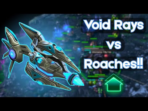 Cheese Meets the Swarm! Defending Void Rays & Roach Hydra Push!