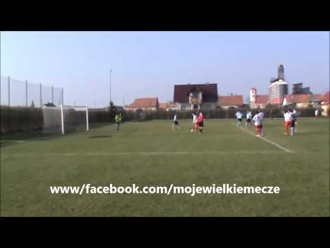 Rzut karny w meczu LKS Rusocin - LZS Kałków 2-3 (29.03.2014)