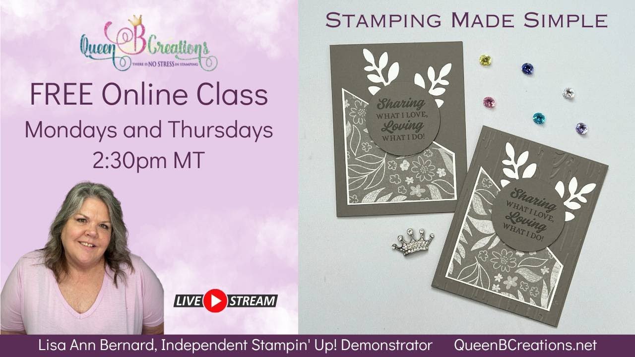 👑 Simple Card Layout Using the Stampin' Up! 2023-2025 In-Colors