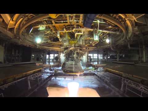 J-2X engine gimbal testing