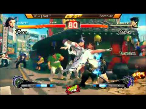 SSF4AE BAM Top 8 TEC Sol T (Rose) vs Somniac (Dictator)
