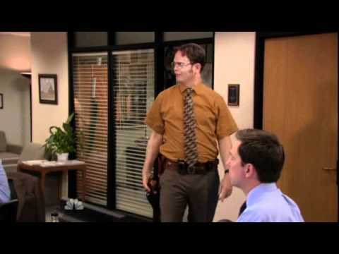 The Office - Dwight fires a gun in the office