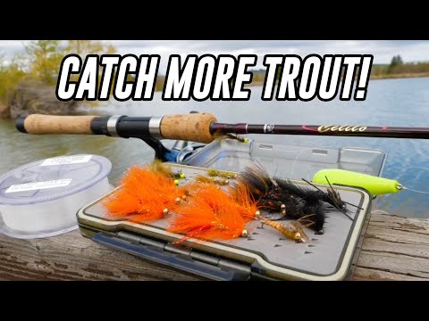 How To Catch Trout With Floats & Flies (GIANT TROUT HOOKED!)