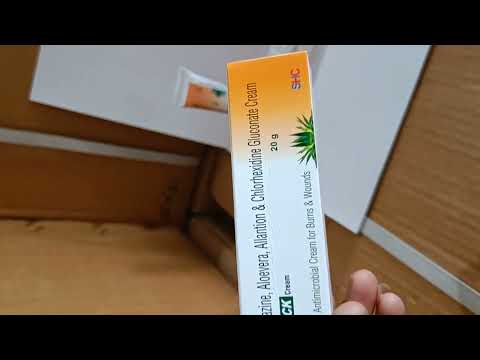 20g Burn Lock Silver Sulfadiazine Aloe Vera Allantion Chlorhexidine Gluconate Cream