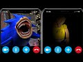 CHAOS SHIN SONIC TAPES SCARES JEFFY SCARY CALL Meme Calls Geometrydash
