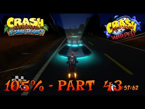 Crash Bandicoot 3 - N. Sane Trilogy - 105% Walkthrough, Part 43: Area 51? (Both Gems & Time Trial)