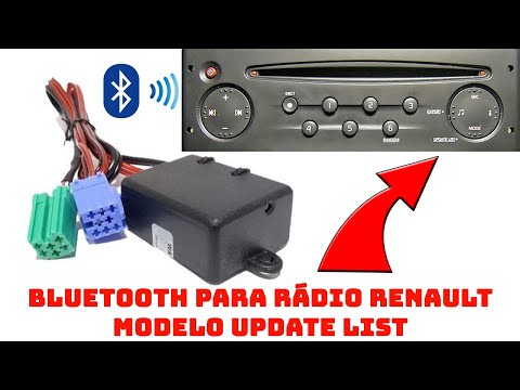 Adaptador Bluetooth para rádio Renault UPDATE LIST