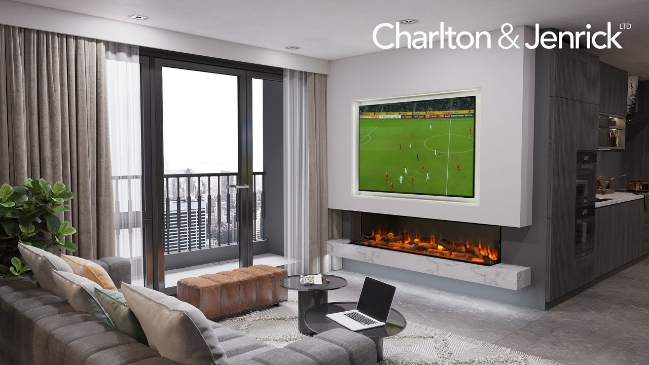 Watch video Charlton and Jenrick iRange i1500e Deep Electric Fire Now Charlton and Jenrick iRange i1500e Deep Electric Fire