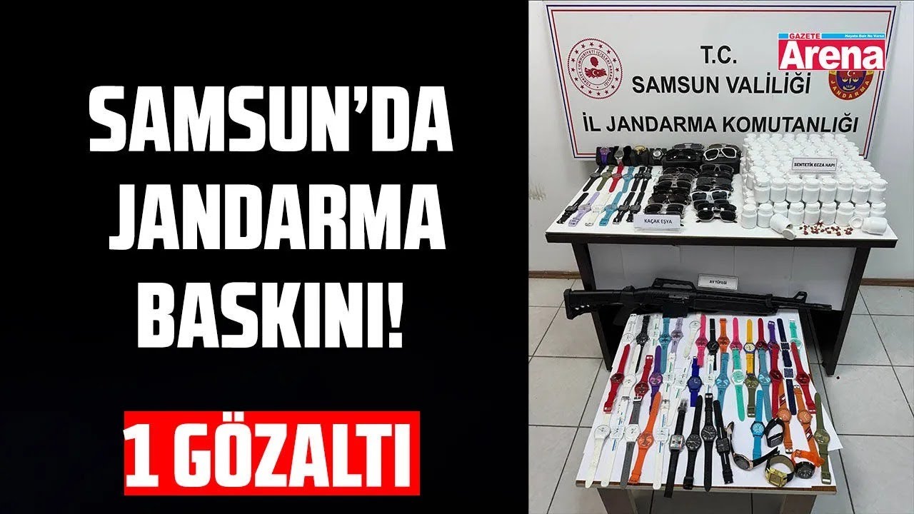 Samsun'da jandarma baskını!