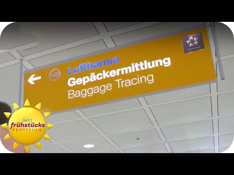 Horror am Flughafen - was tun wenn das Gepäck kaputt, offen, weg ist? | SAT.1 Frühstücksfernsehen