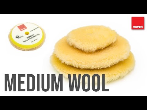 Rupes MEDIUM Yellow Wool Polishing Pad | THE RAG COMPANY