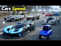 Cars Top Speed Comparison |  Fastest Car on Earth  over 1200kmph