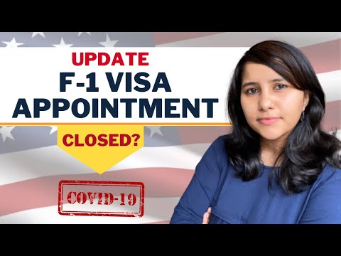 Are F1 visa appointments available in India right now? What to do if yours was cancelled