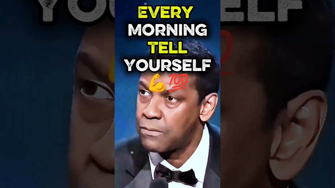 Every Morning Tell Yourself - Denzel Washington Speech #motivation #denzelwashington #quotes