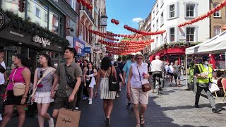 London 4K Walk | Leicester Square, Chinatown, Charing Cross Rd, Piccadilly Circus | 4K Walking Tour