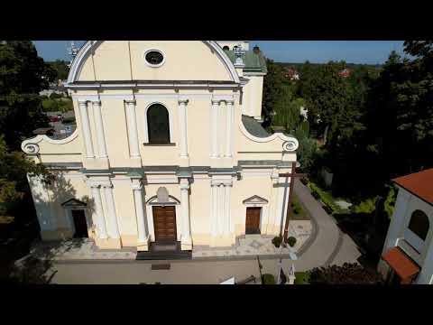 1754 r. Barokowy Kościół Stare Babice. Dron