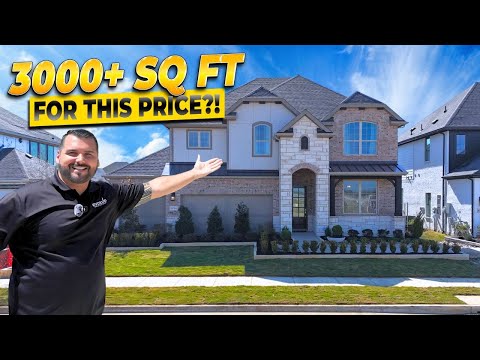 Touring Affordable Huge New Construction Homes in Dallas TX’s Top Community!