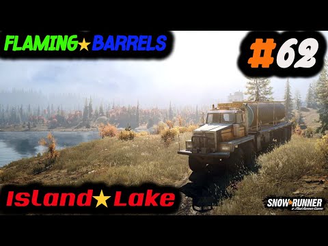 Flaming Barrels Walkthrough #62 Island Lake  (Michigan) SnowRunner 4K (2160p)