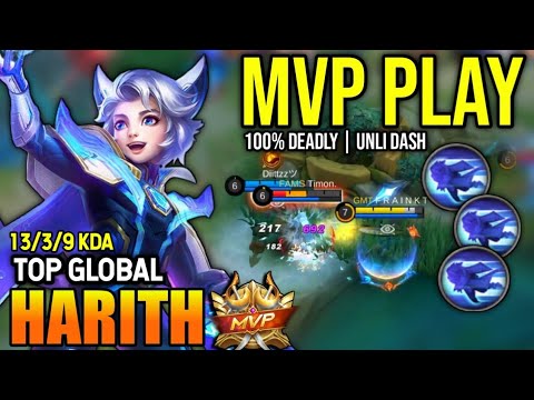 HARITH BEST BUILD 2023 | TOP 2 GLOBAL HARITH GAMEPLAY | MOBILE LEGENDS✓