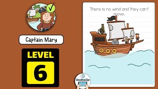 Brain Test 2 Captain Mary Level 6 Walkthrough