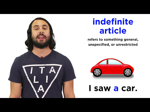 Indefinite Articles in Italian