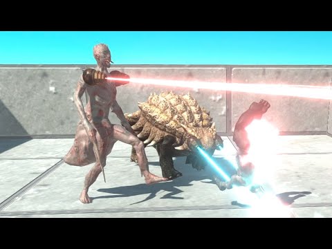 UPGRADED SABER GHOUL & ANKYLOSAURUS vs EVERY UNIT   Animal Revolt Battle Simulator