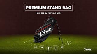 titleist jet black premium stadry cart bolsa