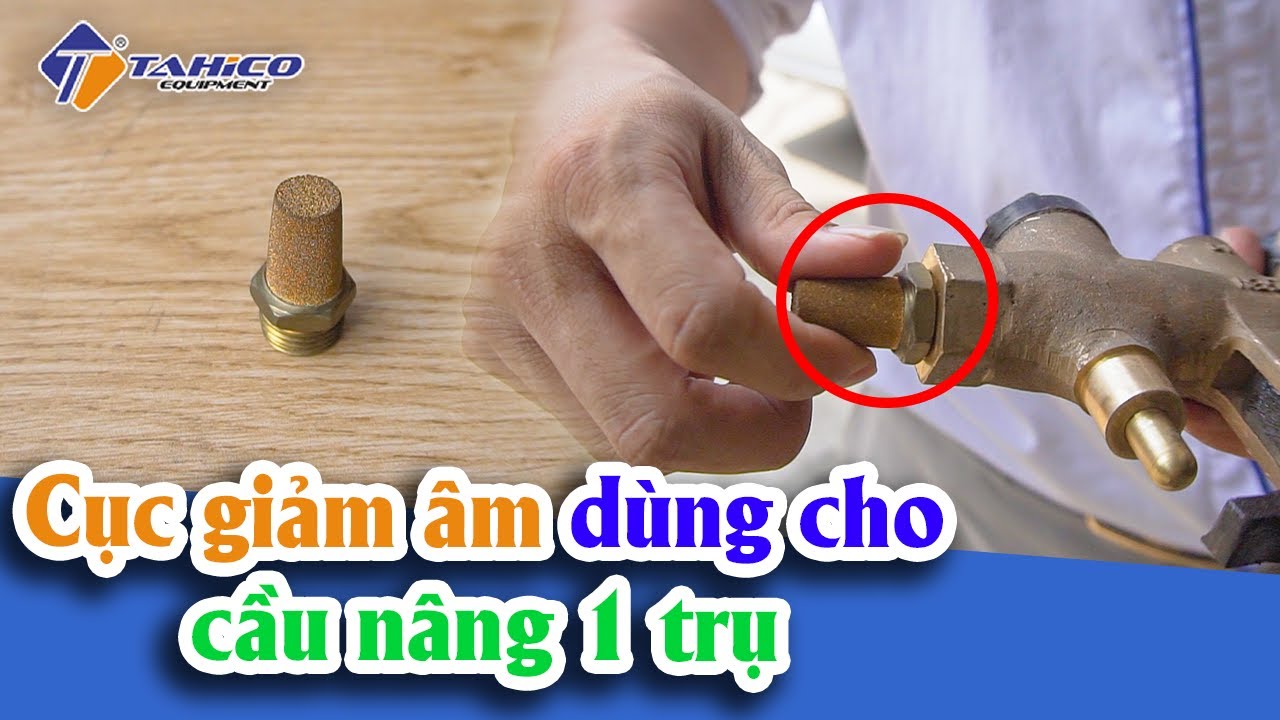 Cục giảm âm dùng cho cầu nâng 1 trụ 17