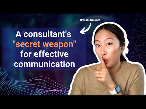 How to talk like a consultant using the Pyramid Principle