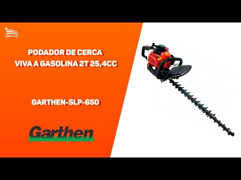 Podador de Cerca Viva a Gasolina 2T 25,4CC GARTHEN-SLP-650 - Video