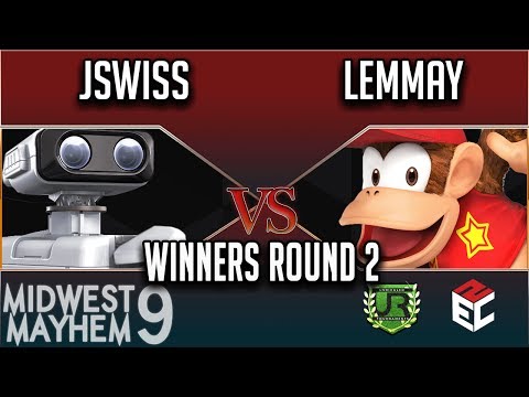 Midwest Mayhem 9 WINNERS ROUND 2 - JSwiss (ROB) vs Lemmay (Diddy Kong)