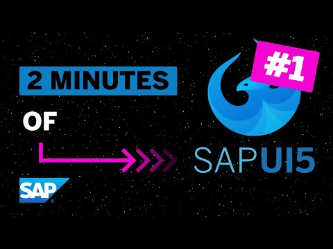 SAPUI5: Getting Started, XML Views (#1)