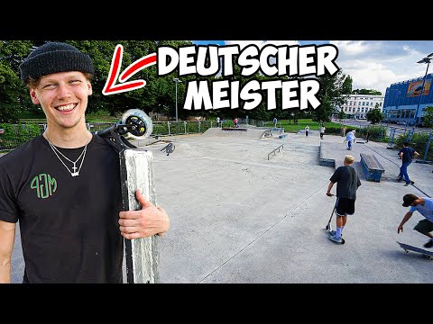 I ride Timon Kunze's local skatepark!