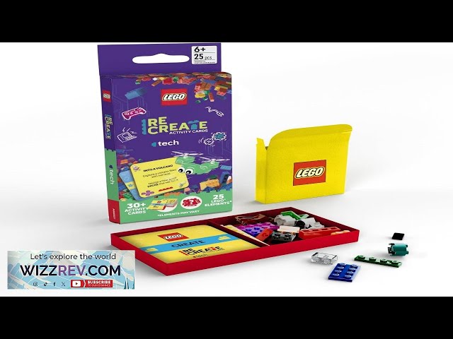 Vídeo relacionado con Asmodee - Lego Recreate Activity Cards - Espacio, Juego de Sociedad Oficial Lego - Juego de construcción rápido y Divertido para Toda la Familia: 15-30 min, 1-5 Jugadores, a Partir de 6 años