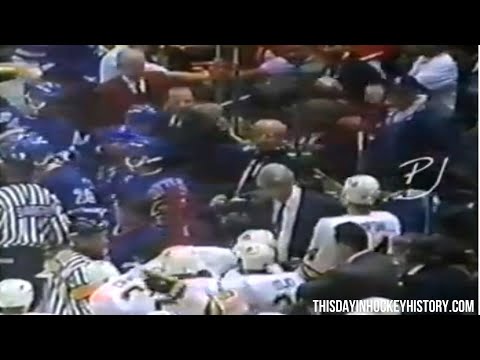 New York Rangers vs Vancouver Canucks line brawl, March 25, 1994