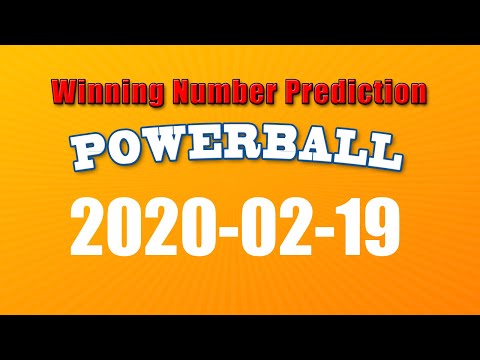 Winning numbers prediction for 2020-02-19|U.S. Powerball