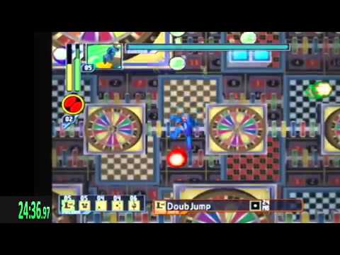 Mega Man Network Transmission any% speedrun in 1:00:03.56