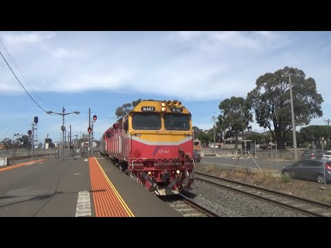 V/Line N467 "City Of Stawell", N10, PH451 North Shore Station