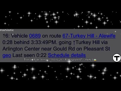 Turkey Tyranny! | Yoshi's Ride Series {S3-E03} - Riding the 67 🚌 - {MBTA}
