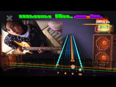 ROCKSMITH Audrey (10 years old) Plays Guitar - Live Forever - Oasis -98% ロックスミス２０１４