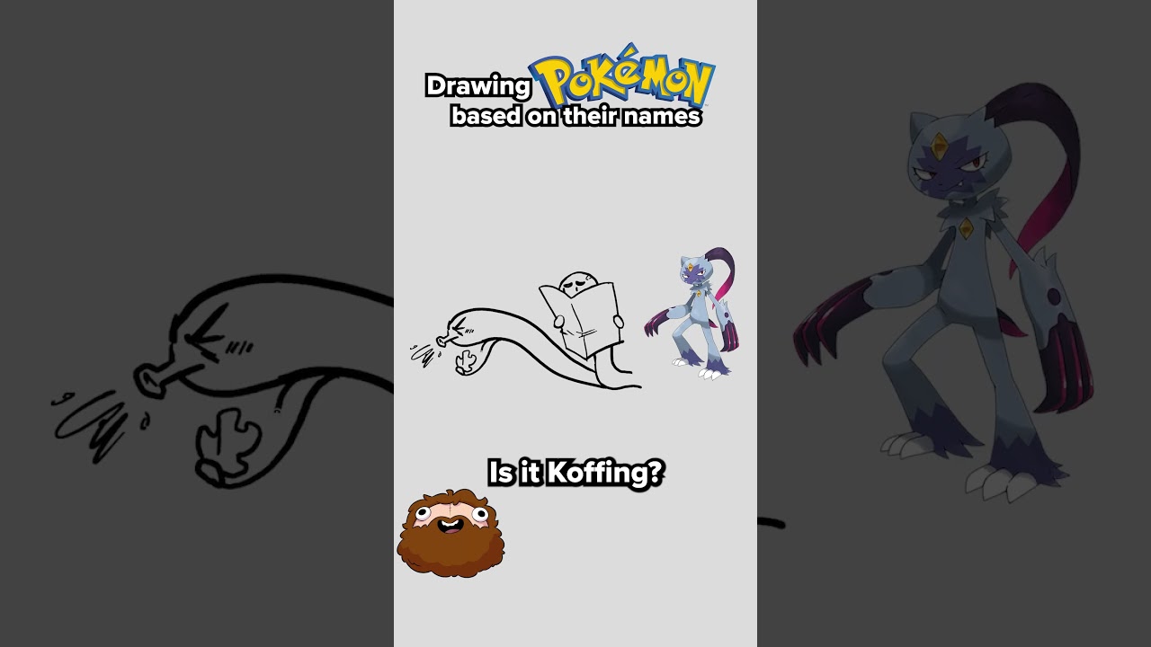 Drawing Pokémon based on their names #pokemon #art #drawing #gaming