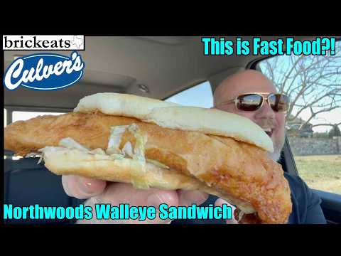 Culver’s Walleye Sandwich Review – This Fast Food Fish SHOCKED Me 🐟🔥