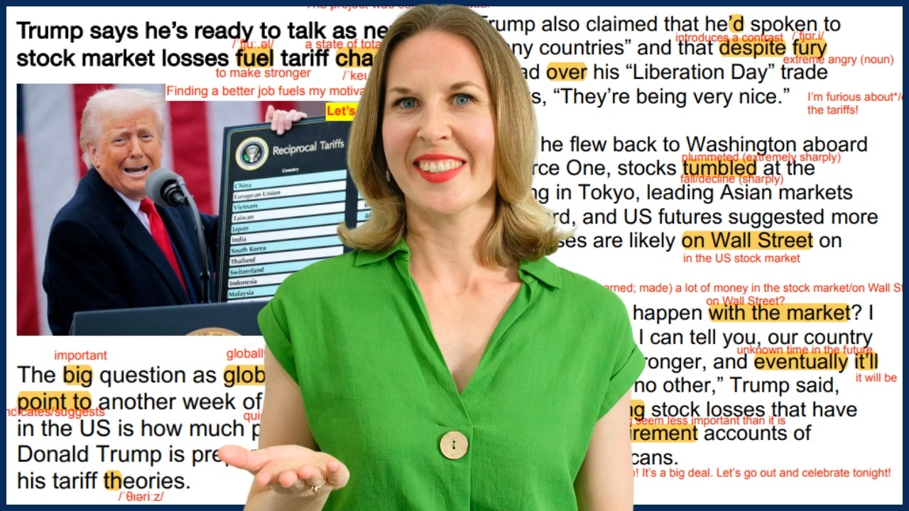 Trump's Tariffs 🇺🇸 Learn English with the News