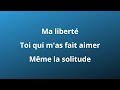 Serge Reggiani - Ma Liberté (paroles)